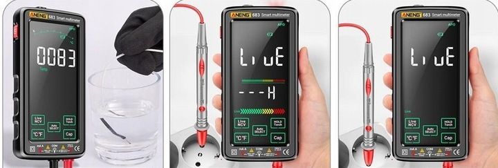 Multimetr cyfrowy ANENG 683 AC/DC 6000 zliczeń zdjęcie 6