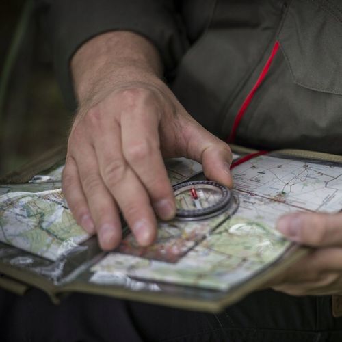 KOMPAS MAPOWY BUSOLA PRZEŹROCZYSTY FOSFORYZUJĄCY HELIKON KOMPAS SCOUT MK2 na Arena.pl