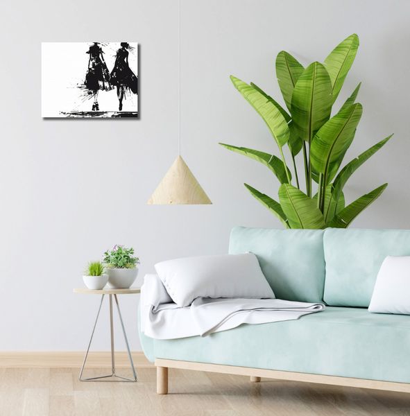 Obraz 40x30cm Atramentowy Przerys zdjęcie 2