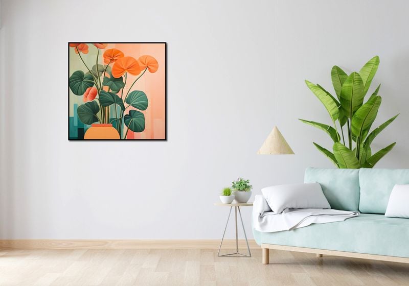 Plakat 80x80cm Kwiatowa Harmonia zdjęcie 4