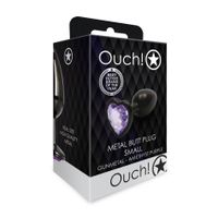 korek analny heart gem ouch! mały 6 cm