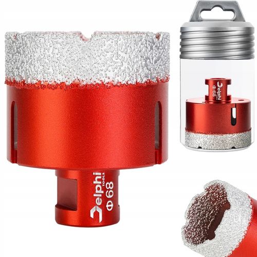 OTWORNICA DIAMENTOWA Delphi KORONKA DO GRESU GRANITU GWINT M14 fi 68mm na Arena.pl