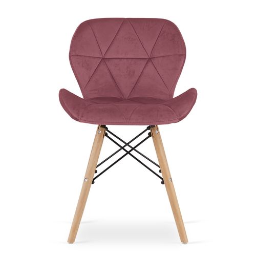 Krzesło LAGO Aksamit - ciemny róż x 2 na Arena.pl