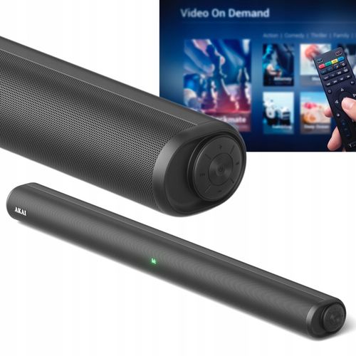 SOUNDBAR 2.0 60W RMS WYŚWIETLACZ BLUETOOTH 5.3 RADIO FM AUX MP3 AKAI ASB-6L na Arena.pl