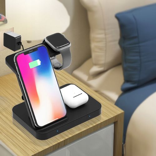 Ładowarka indukcyjna magnetyczna do IPHONE 12 13 14 15 APPLE WATCH 3w1 15W na Arena.pl