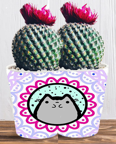 Doniczka do kwiatów/roślin - Pusheen - Kotek na Arena.pl