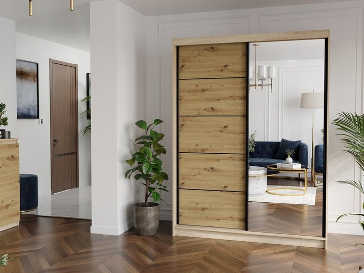 Szafa przesuwna Rivano I 150 cm z lustrem zdjęcie 16