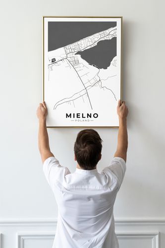 Plakat plan miasta mapa Mileno 70x100 cm na Arena.pl