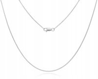 Łańcuszek Srebrny Damski Splot Kostka Srebro Rod pr.925 dł. 42 cm