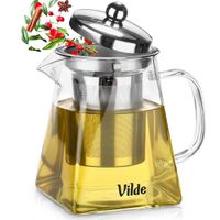 dzbanek szklany 490ml z zaparzaczem do herbaty ziół 259411