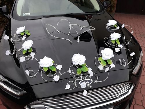 Dekoracja samochodu ozdoby na auto do ślubu płatki na Arena.pl