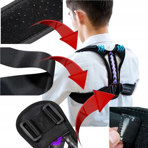 PAJĄCZEK NA PROSTE PLECY KOREKTOR WAD POSTAWY PROFESJONALNY GEARZ ROZMIAR M na Arena.pl