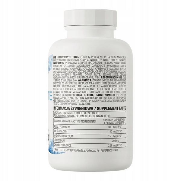 OstroVit Elektrolity 90 tabletek zdjęcie 4