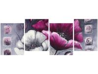 45CM 120 OBRAZ 4 ELEM MALOWANE MAKI ŚCIENNY