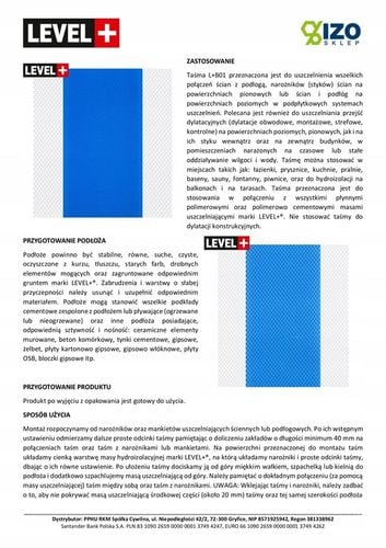 Taśma do Hydroizolacji 20mb Łazienka Balkon B01 na Arena.pl