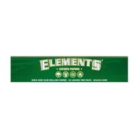 bibułki elements green king size slim