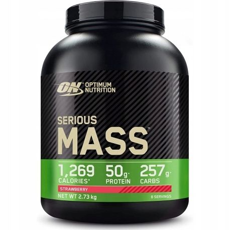 GAINER SERIOUS MASS OPTIMUM NUTRITION 2730g | Ciasteczkowy Ciastko z kremem na Arena.pl