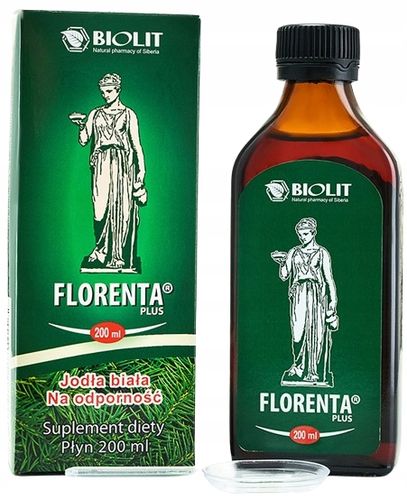 FLORENTA PLUS ekstrakt JODŁA BIAŁA odporność BIOLIT 2x200 ml na Arena.pl