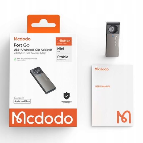 mcdodo adapter transmiter bluetooth do usb odbiornik android auto carplay na Arena.pl