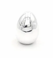 Jajko jajeczko ceramiczne Wielkanoc 8 cm srebrne