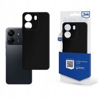 2 x ETUI SILIKONOWE MATT CASE DO XIAOMI REDMI 13C / POCO C65 CZARNE OCHRONA