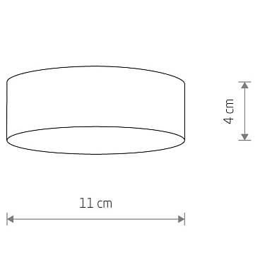 Salonowa lampa Lid Round 10415 Nowodvorski LED 15W 4000K natynkowa czarna na Arena.pl