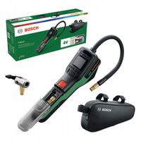 KOMPRESOR POMPKA AKUMULATOROWA 4,0V PNEO BOSCH + KOŃCÓWKI + TORBA ROWEROWA
