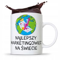 Dla Marketingowca Kubek Najlepszy Na Świecie Z Nadrukiem Ze Zdjęciem