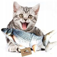 Zabawka dla kota INTERAKTYWNA SKACZĄCA ryba na usb Ruchoma podskakuje