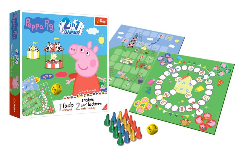 GRA 2w1 Chinczyk/Weze i drabiny Peppa 02067 zdjęcie 3