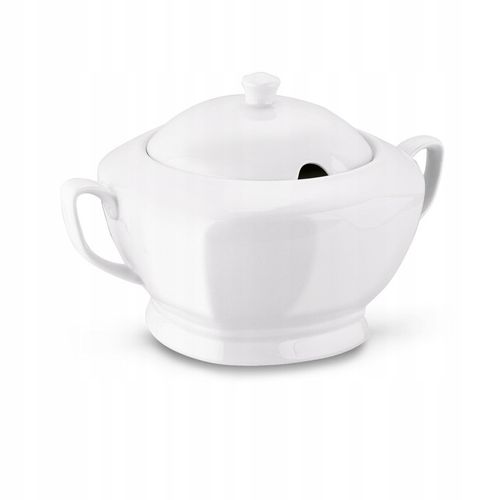 WAZA do ZUPY ROSOŁU biała waza do barszczu 2,5L ZASTAWA STOŁOWA Tadar na Arena.pl