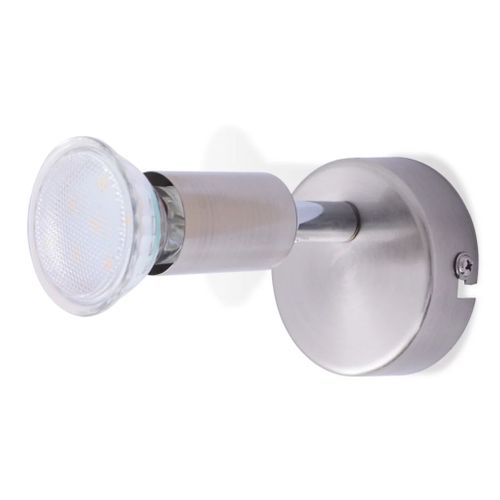 Lampy ścienne 2 reflektory LED satynowy nikiel na Arena.pl