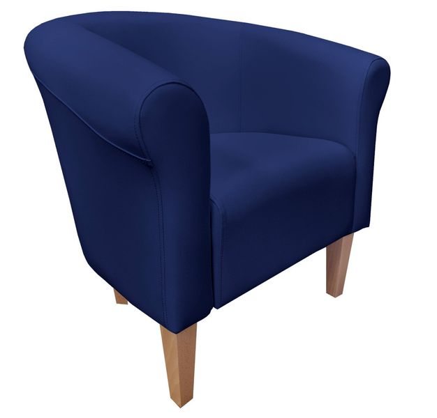 Fotel Milo D4 granatowy nogi 20 buk zdjęcie 1