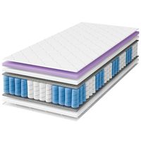 Materac 180x200 kieszeniowy hybrydowy PREMIUM ProHybrid 22 cm z pokrowcem