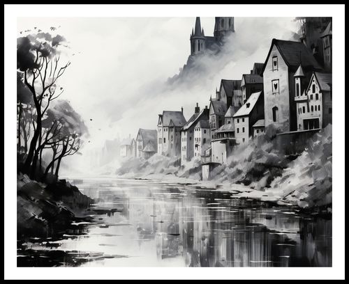 Plakat 76x60,5cm Mglisty Refleks na Arena.pl