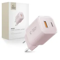 Ładowarka sieciowa Tech-Protect NCM33W 2-porty PD33W/QC3.0 - różowa