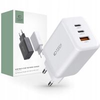SZYBKA ŁADOWARKA SIECIOWA KOSTKA ZASILACZ 2X USB C 1X USB-A QC 3.0 PD 65W