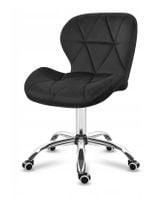 Krzesło tapicerowane VASTO OFFICE BLACK VELVET