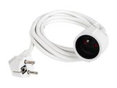 Przedłużacz sieciowy PR-160 1-Gniazdo z uziemieniem 3m biały 3x1,5mm