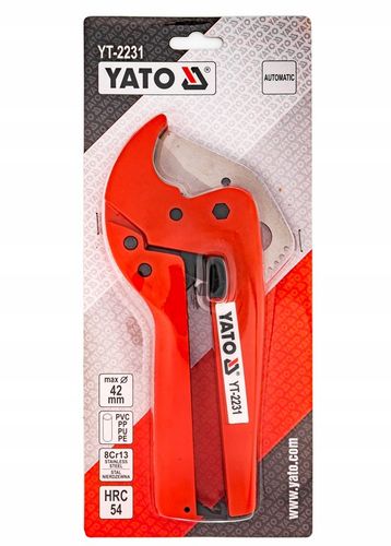 NOŻYCE OBCINAK SZCZYPCE DO RUR PCV PP 3-42MM YATO na Arena.pl