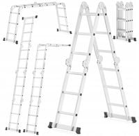 Drabina aluminiowa przegubowa składana wielofunkcyjna 4x3 HIGHER mocna