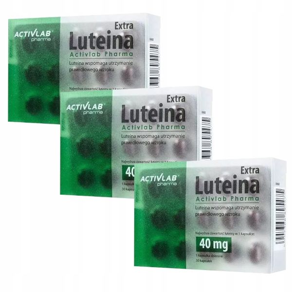 ACTIVLAB LUTEINA EXTRA WZROK 30 kaps x3 zdjęcie 1