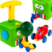 SAMOCHÓD WYRZUTNIA BALONÓW AUTKA AERODYNAMICZNY 2 AUTA ZESTAW POMPKA BALONY