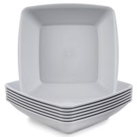 6x Talerze Plastikowe Obiadowe Głębokie Wielorazowe Turystyczne Piknikowe