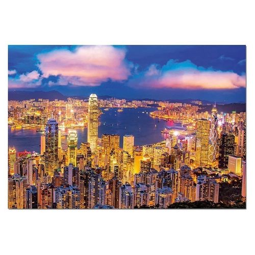 Puzzle 1000 Elementów Hong Kong Skyline na Arena.pl