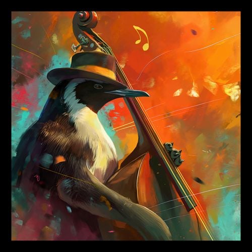 Plakat 30x30cm Pingwinia Nuta na Arena.pl