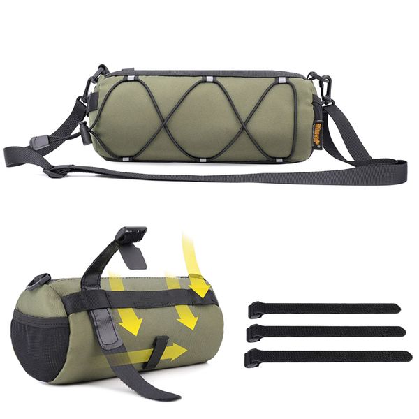 Torba na kierownicę rowerową 2.4L Szary zdjęcie 8