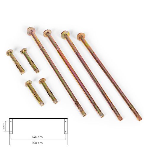 Daszek nad drzwi 150x80 cm zadaszenie osłona poliwęglan na Arena.pl