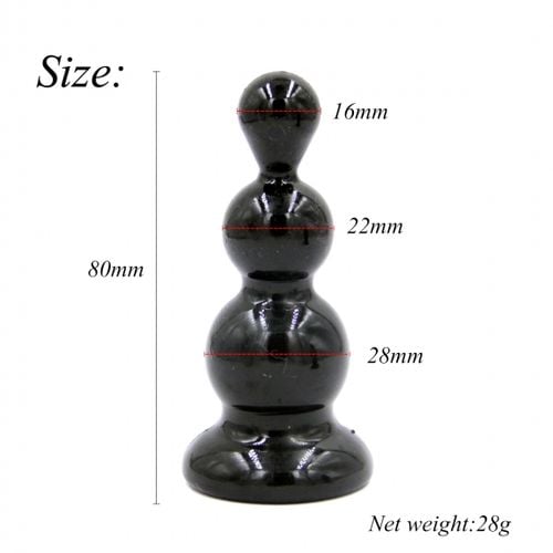rocket drill 3,2 inch black  anal plug 3,2 inch / 8 cm na Arena.pl