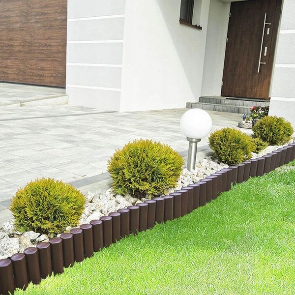 Palisada Ogrodowa Paliki Brąz 2,7 m Border Płotek zdjęcie 16